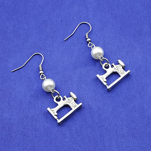 Sewing Machine Earrings Seamstress Jewelry Seamstress Earrings Quilters Gift Costume Designers Gifts Birthday Gift3