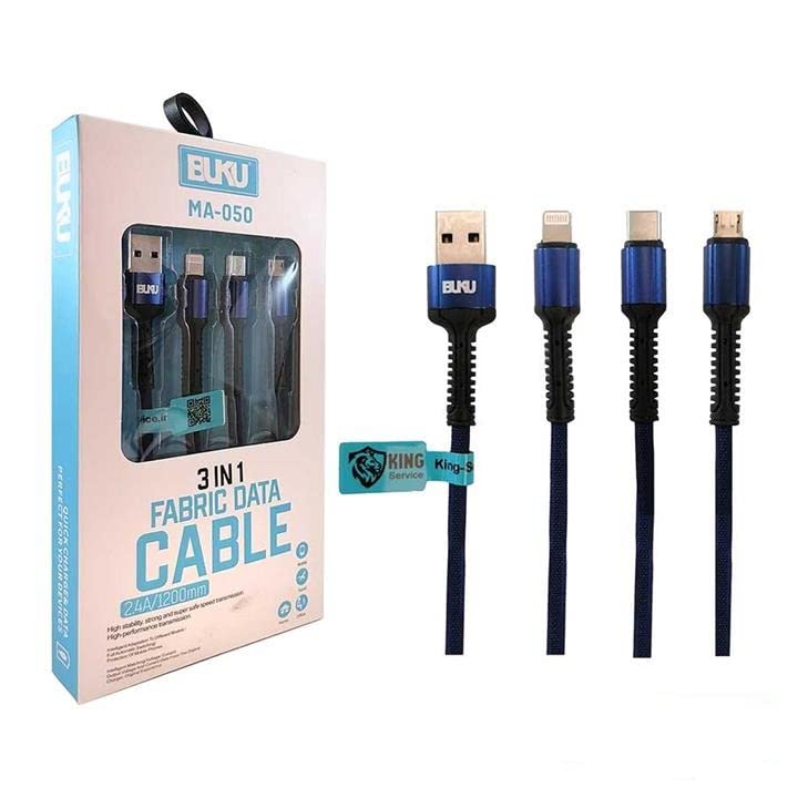 3 in 1 Fabric Data Cable Model MA-050