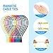 Magnetic Cable Ties Silicone 9 Inch Reusable Magnetic Twist Ties for Cord Cable Organizer and Bundling, Can Be Use in Home Office School Outdoor (10 Colors-20 Pack)