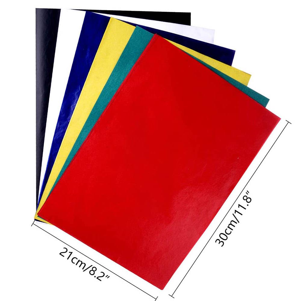 Papel De Transferencia Soluble En Agua Para Tela Y Bordado - 10 Hojas 23x14 Cm, Colores Surtidos, Reutilizable