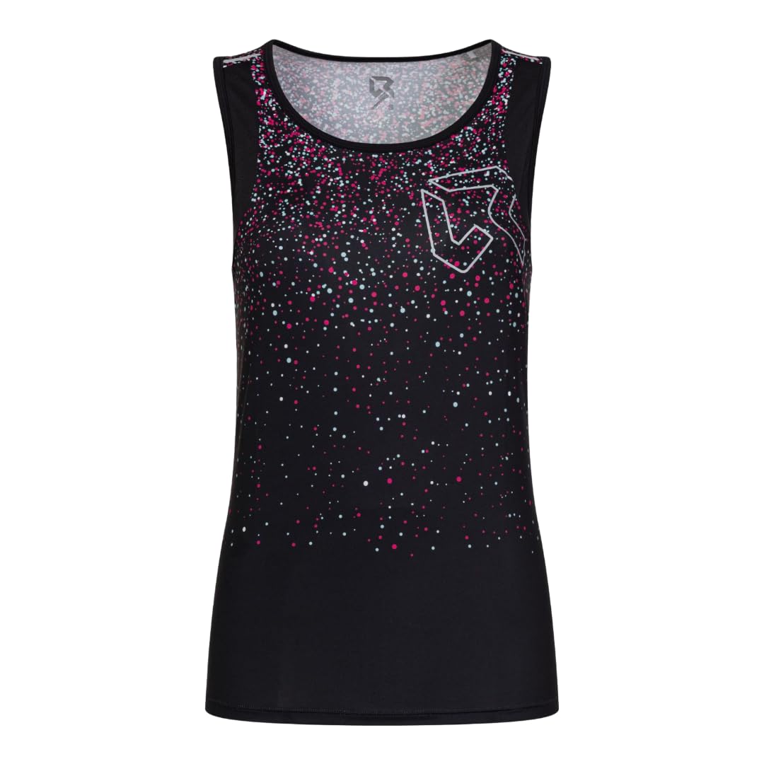 Rock Experience Drip Woman Tank Canotta Traspirante Sportiva Donna (Pacco da 1)