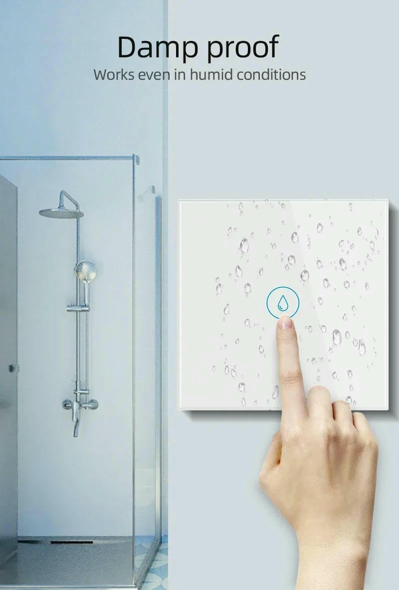 JXQXHCFS 40A Tuya EU US WiFi/Zigbee Smart Water Heater Boiler Switch Air Conditioner Switch Compatible with Alexa Alice Google Home-EU WiFi Black