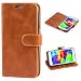 Produktbild Mulbess Handyhülle für Samsung Galaxy S5 Hülle Leder, Samsung Galaxy S5 Handy Hüllen, Vintage Flip Handytasche Schutzhülle für Samsung Galaxy S5 / S5 Neo Case, Braun