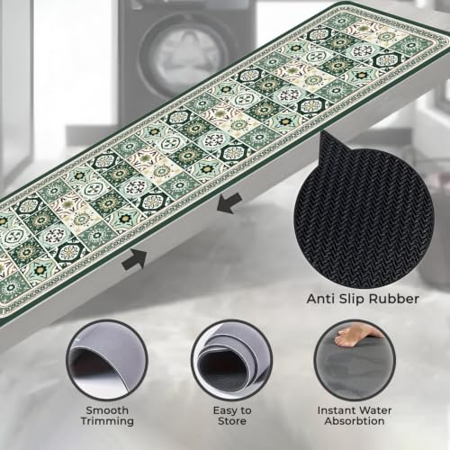 Image of MAXOSHINE Kitchen Mats for Floor Anti Slip Waterproof Feet Comfort Kitchen Runner Floor Mat Standing Desk Mat Floor Mats for Kitchen (120 * 40cm, 60 * 40cm) Set of 2