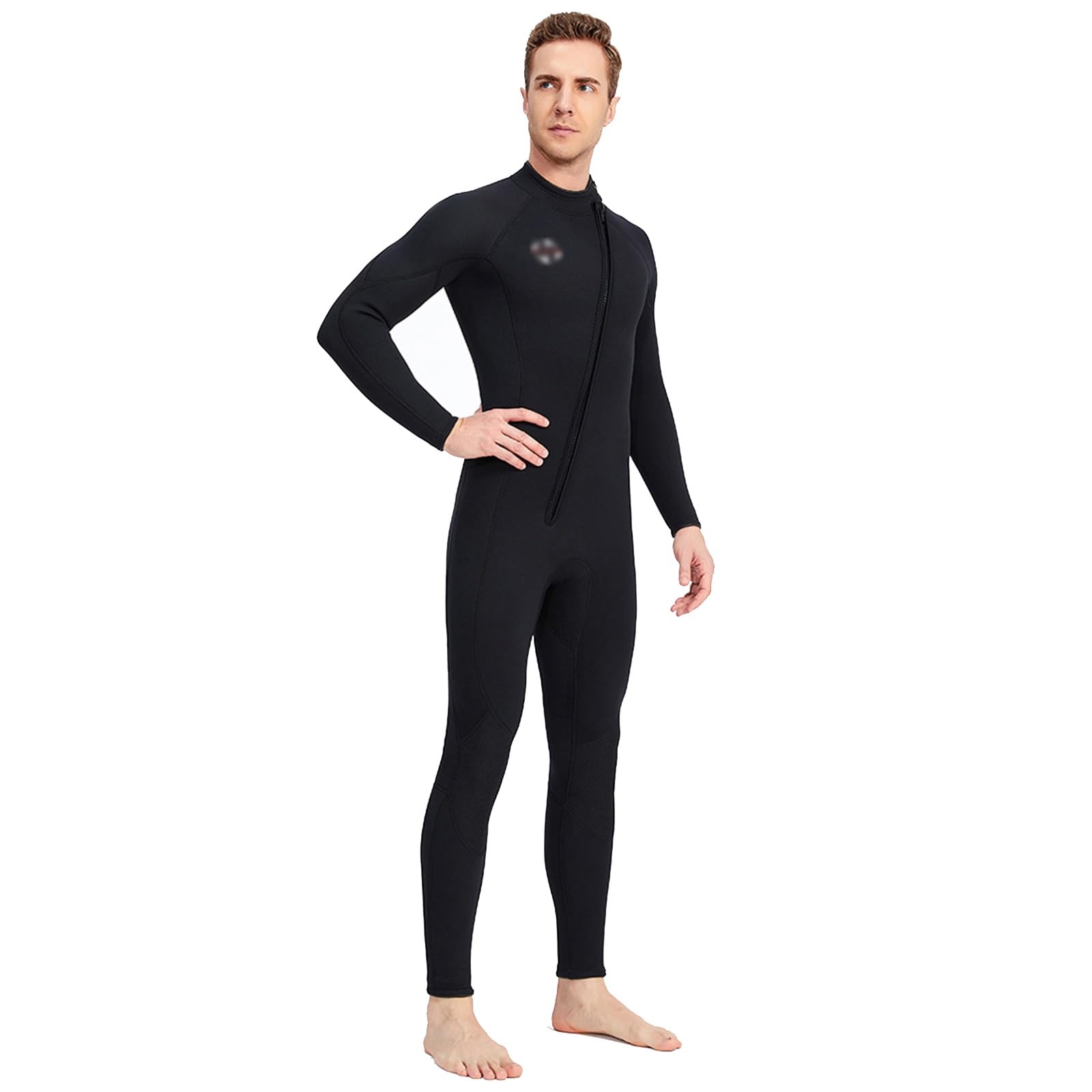 Muta Uomo Donna 3mm, Tuta Da Triatleta In Neoprene Per Tutto Il Corpo Tuta Con Zip Frontale In Acqua Fredda Per Il Surf, Il Nuoto E Le Immersioni