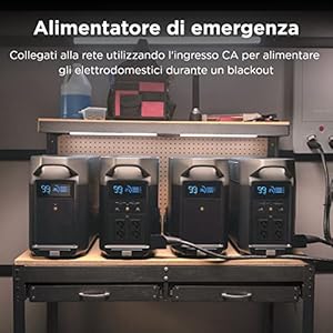 ECOFLOW Batteria Supplementare DELTA Pro, Capacità 3600Wh, Espansione di DELTA Pro Fino a 10,8kWh, Ricarica Rapida, Batteria Supplementare per Backup Domestico, Emergenza - immagine 5