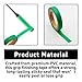 Klyeola 4 Rolls 26Ft Grip Finishing Tape, PVC Racket Grip Tape, Durable Sticky Seal for Tennis, Badminton, Pickleball, Squash Racquet, Anti-Slip Racket Accessories (Green)