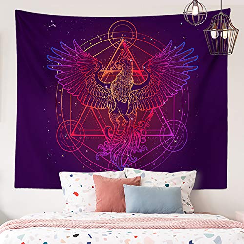 Phoenix Magic Array Alchemy Constellation Wall Hangings - Large Tapestry for Bedroom, Living Room, Dorm, Man Cave (80x60 Inch) - Image 3