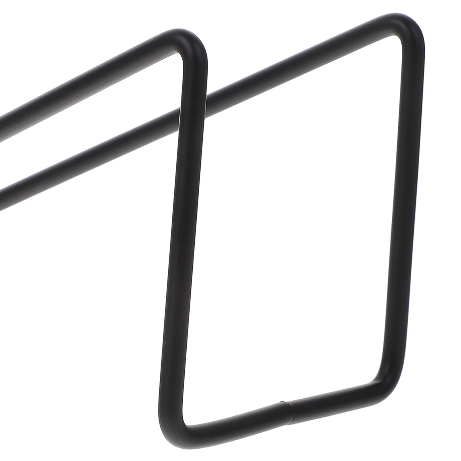 INOOMP Portabottiglie Supporto per Bottiglia di Vino in Ferro Nero da Tavolo 2 Pezzi Resistente e Portatile per Casa e Ristorante Elegante
