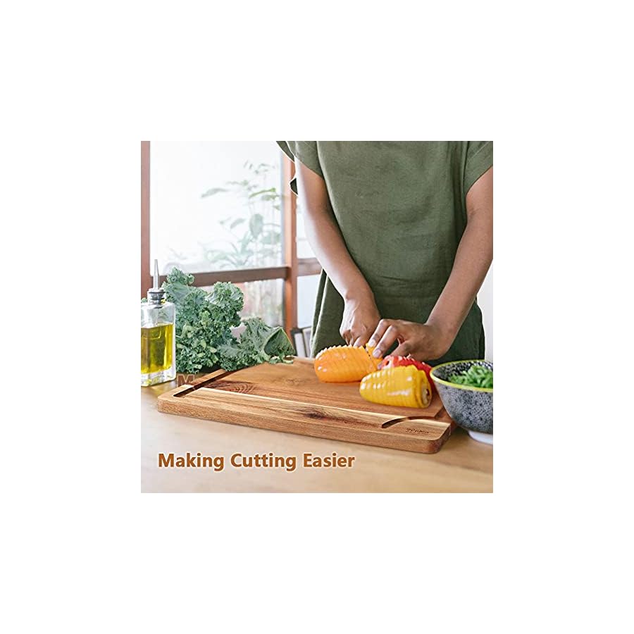 Acacia-Wood-Cutting-Board-Set-with-Juice-Groove-3-Pieces-Organic-Wooden-Cutting-Boards-for-kitchen-Butcher-Block-Cutting-Board-for-Meat-Vegetable-Wooden-Chopping-Board-15x10-12x8-9x6-inch Acacia Wood Cutting Board Set with Juice Groove (3 Pieces), Organic Wooden Cutting Boards for kitchen, Butcher Block Cutting Board for Meat, Vegetable, Wooden Chopping Board 15x10, 12x8, 9x6 inch