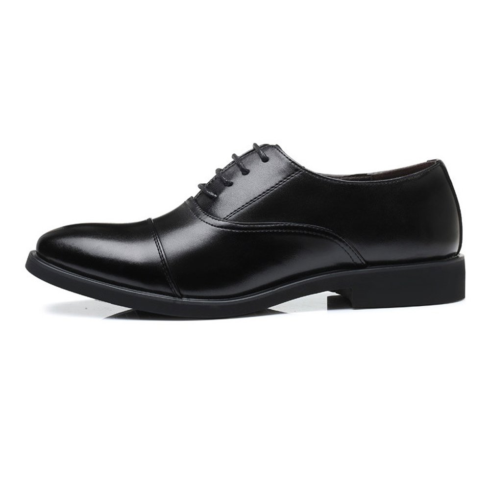 Sunny&Baby Les Hommes d'affaires Formels de Cuir d'unité Centrale d'hommes rocaillent des Chaussures habillées de Mariage Résistant à l'abrasion (Couleur : Noir, Taille : 41 EU)
