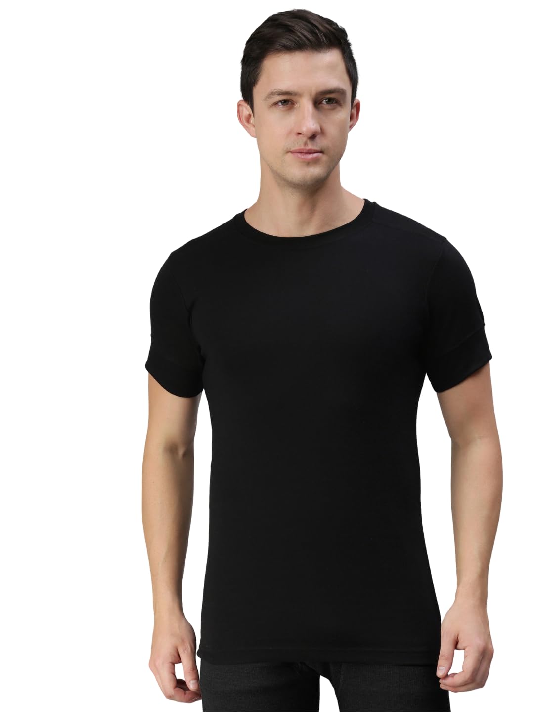 Macroman M-SeriesMen's Solid Regular Fit Thermal Upper