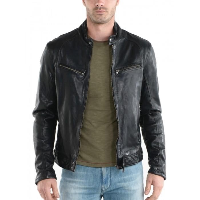 natural leather Men's Black Leather Jacket (ZL_JK_43_Black, Sizes :- S to 2XL)-picture-11