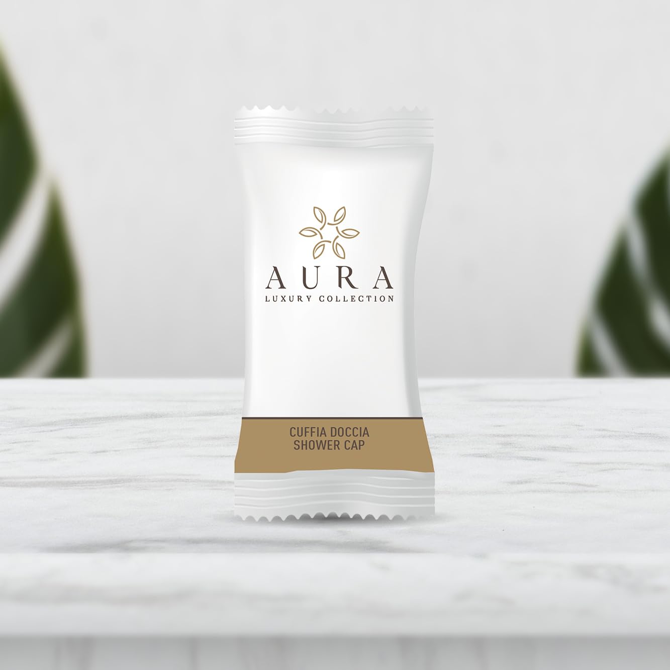 Aura Luxury Collection ® Einweg-Haarhaube zur Verwendung unter der Dusche Einheitsgröße mit Gummiband… (160)