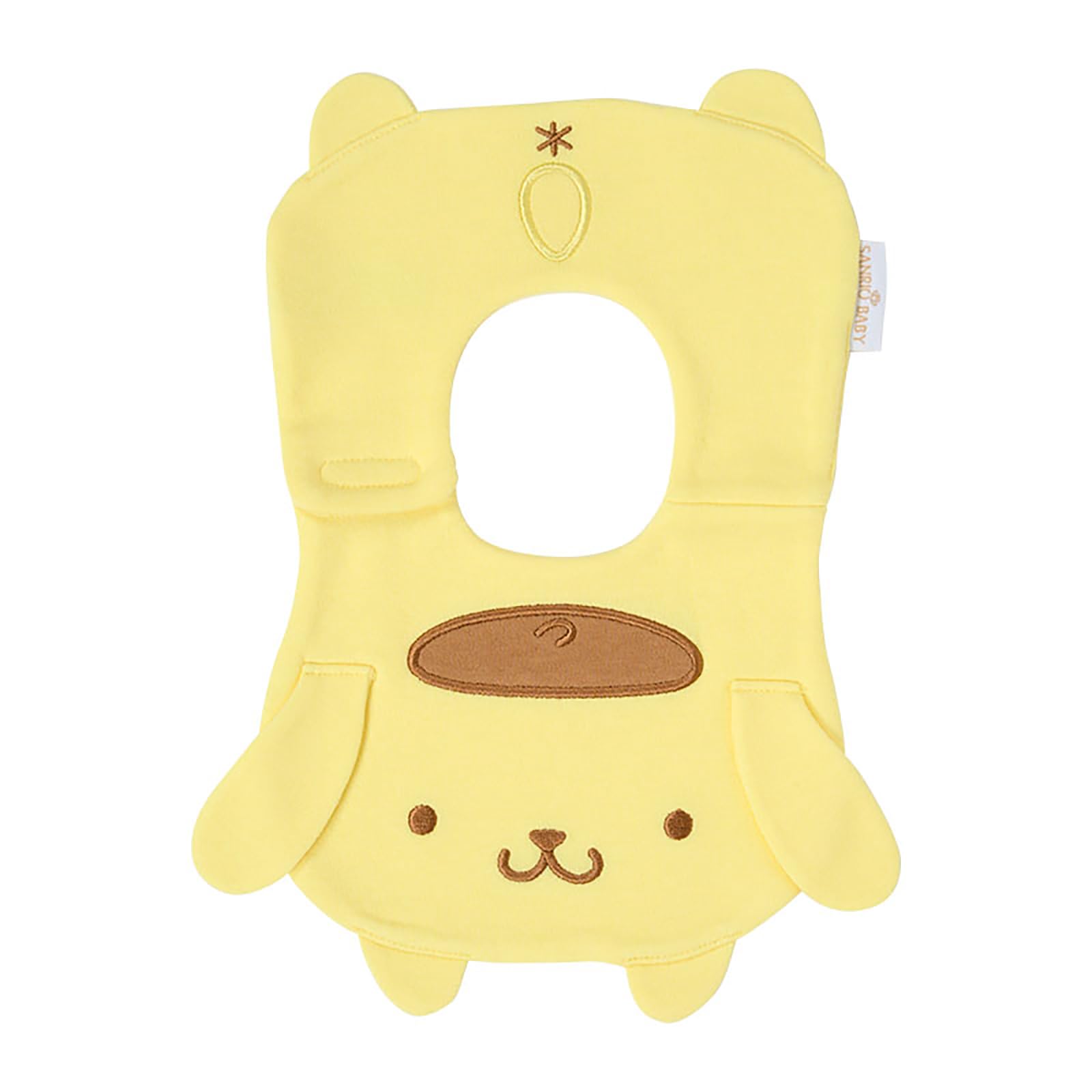 Sanrio Baby Character-Shaped Bib, Pompompurin, Baby, Meal, Apron, Gift, 100% Cotton, Soft, Organic Cotton, Cute, Baby Shower Gift 019241
