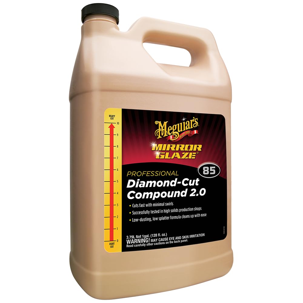 Meguiar's M8501 Meguiars "Diamond Cut" Compound,White, 1 Gallon