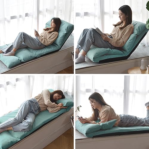 Chaise de sol pour soulager le dos | Canapé portable pliant réglable vert