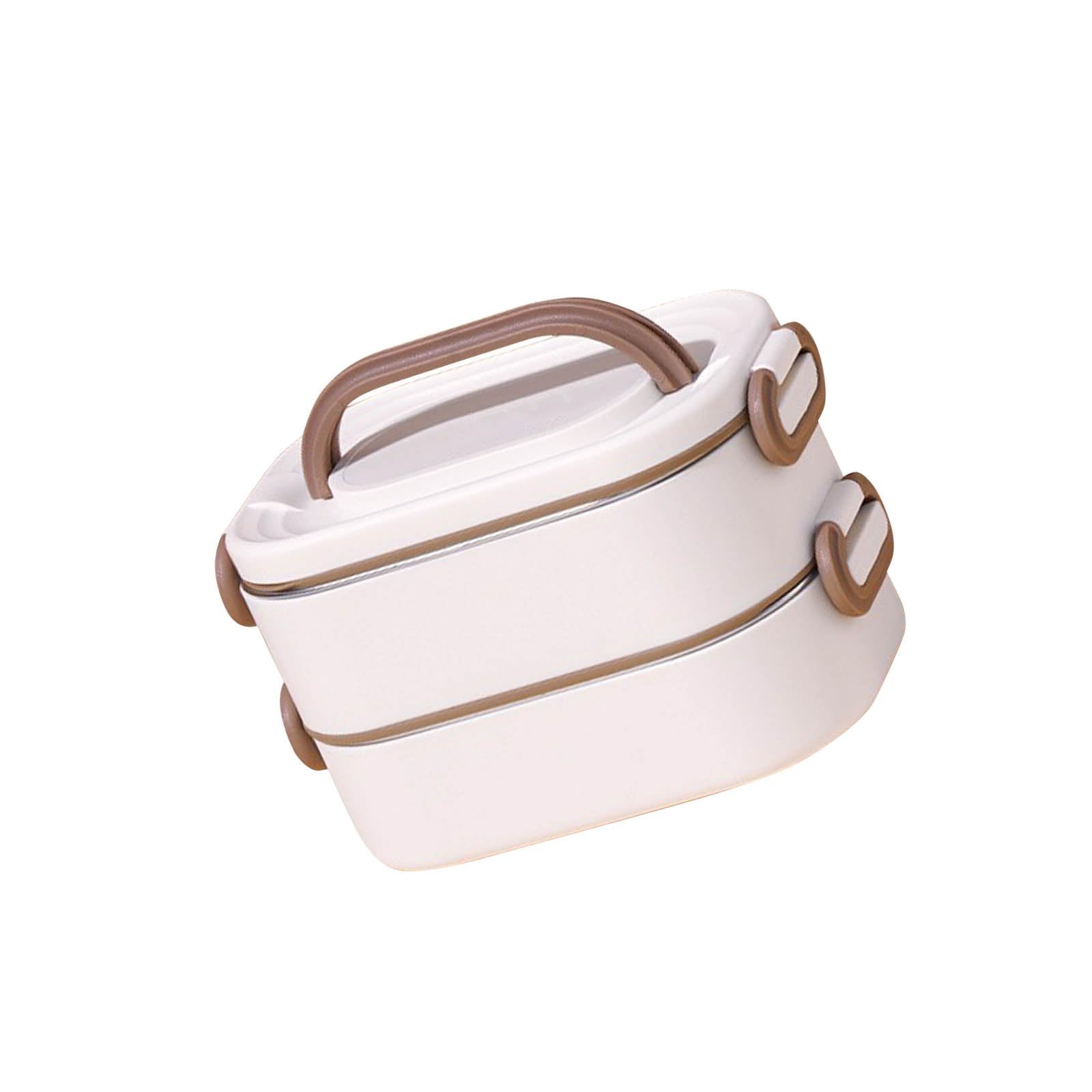 jiingekk Rustless Insulated Food Container with Detachable Inner Container and Heat Conservation Bag for Impermeable Meal Storage Transportable Warm Mealbox