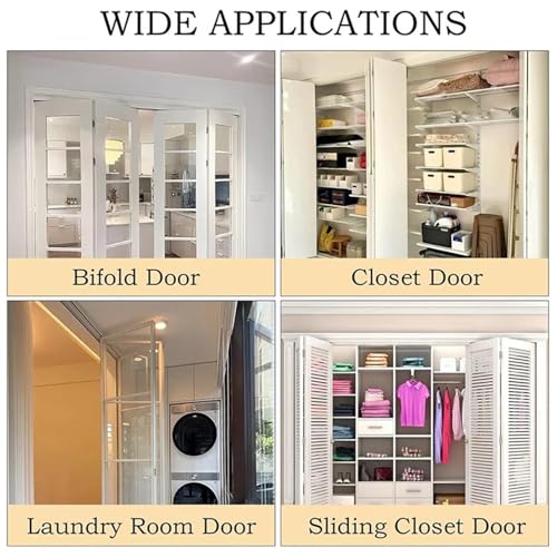 Kit de Herrajes para Puertas Plegables de 20 Piezas con Rueda Guía Superior y Pivote Superior con Resorte miniatura 2