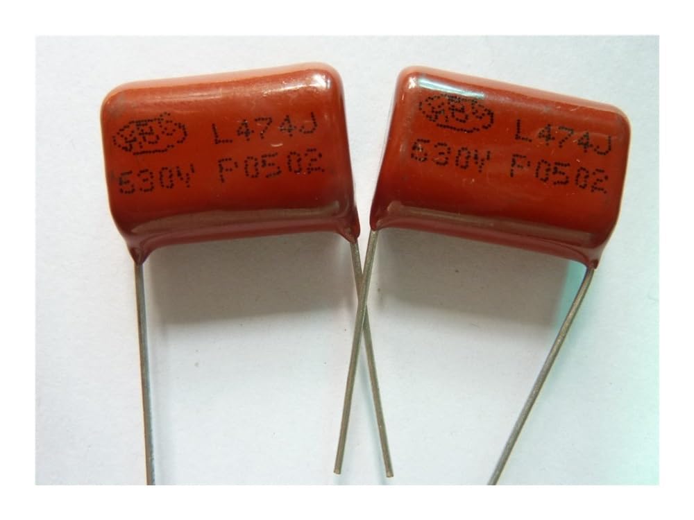 ICXLPMC 100pcs CBB 474 630V 474J CBB21 0.47uF 470nF P20 Metallized Polypropylene Film Capacitor