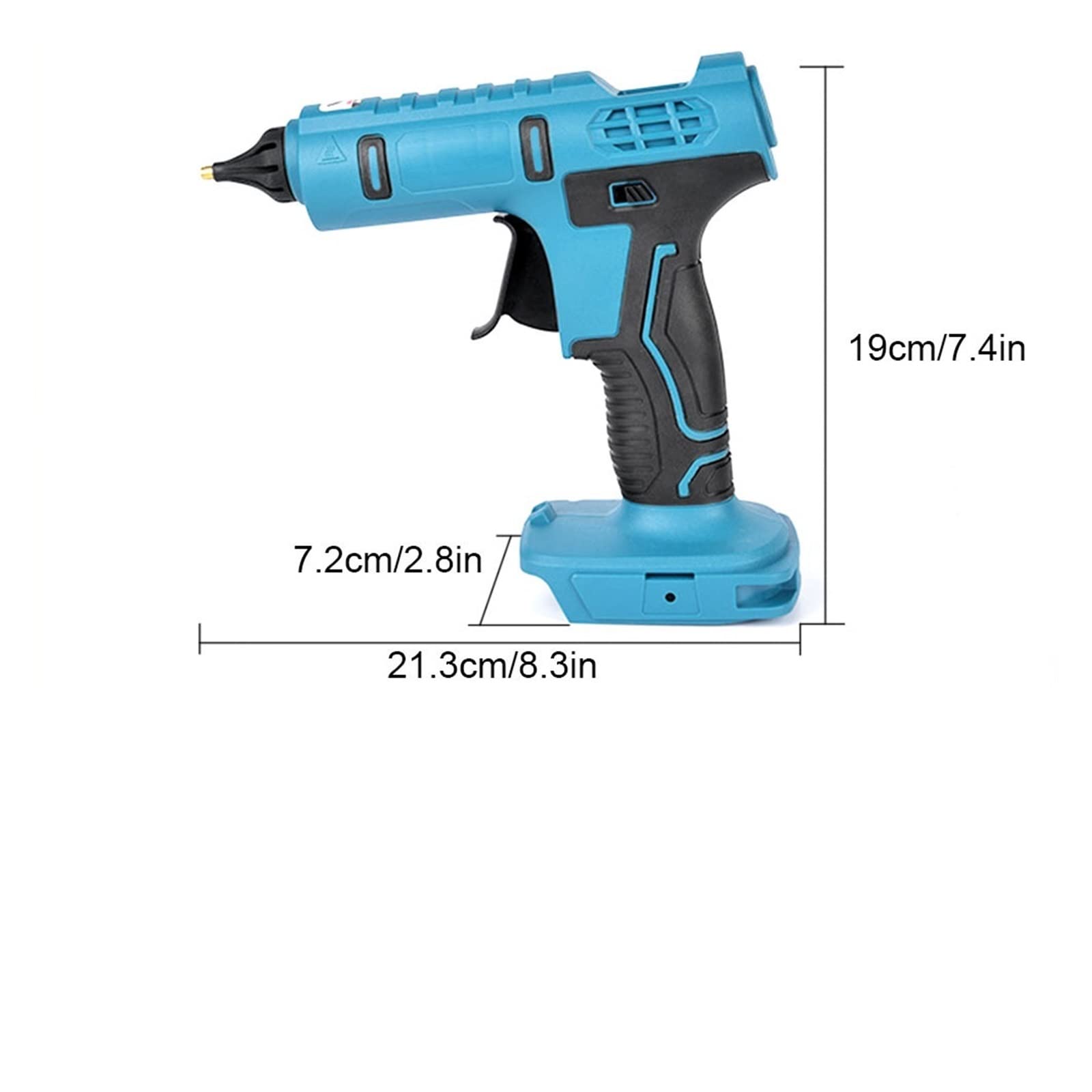 Bezprzewodowy Pistolet Do Klejenia Na Gorąco Z 10 Szt. 11mm Kleje W Sztyfcie Anti-scald Akumulator Home DIY Narzędzie Do Naprawy Baterii Szerokie Zastosowanie(Without Battery)