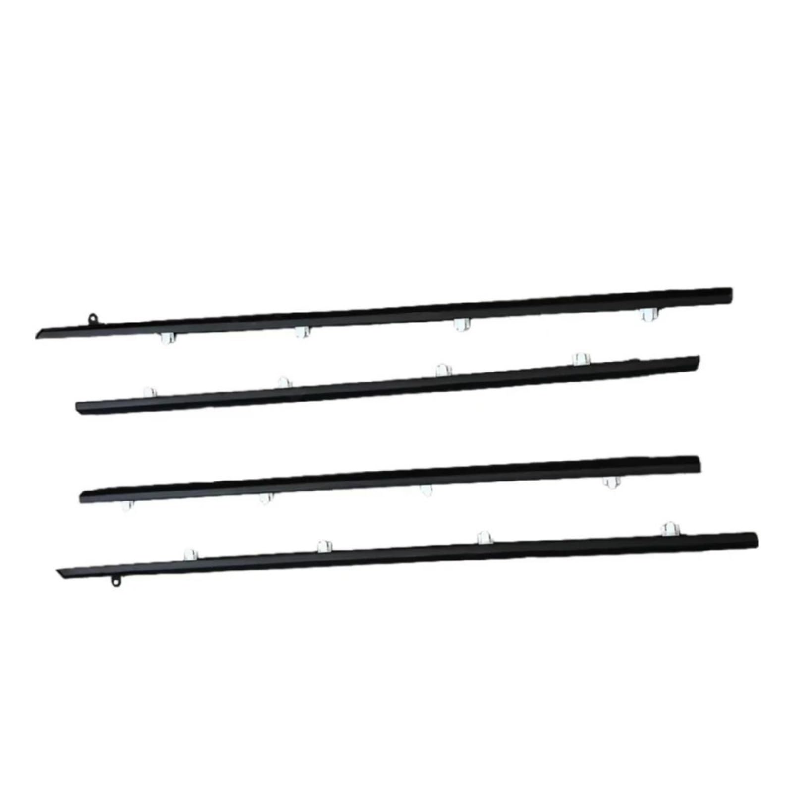 Trfbd Black 4Pcs Car Window Weatherstrip For Toyota For Corolla Ae-100 1997 Moulding Trim Rubber(Black)