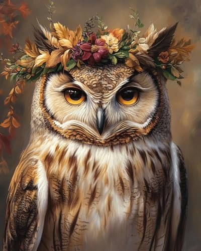 Peinture diamant chouette 5D MIRONS, le cadeau créatif idéal 40x50