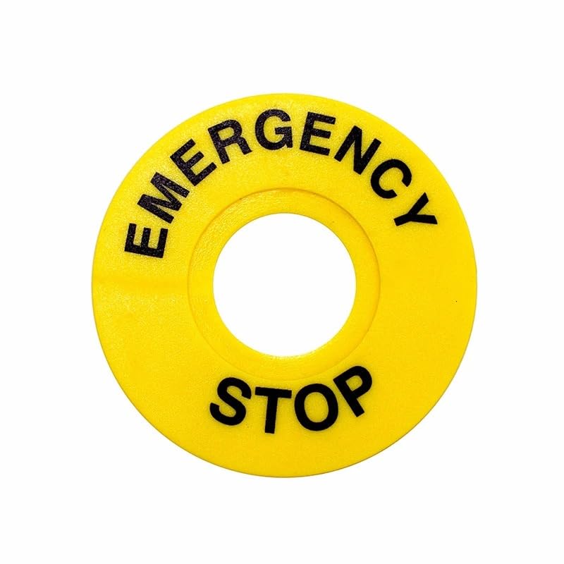 Interrupteur bouton d'arrêt d'urgence avec boîte jaune 22 mm - 2