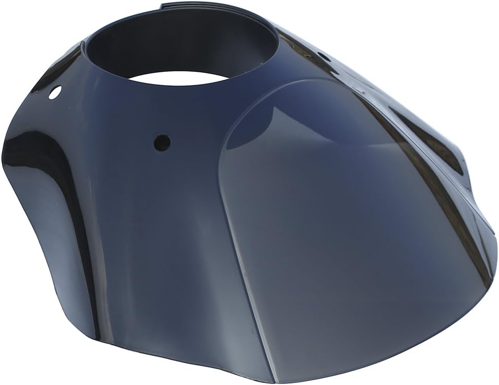 Green-L Gauntlet Headlight Fairing with Windshield and 49mm Trigger Lock Mount Clamps Fit for Harley Dyna Low Rider Super Glide (Fairing+Mount Kit)