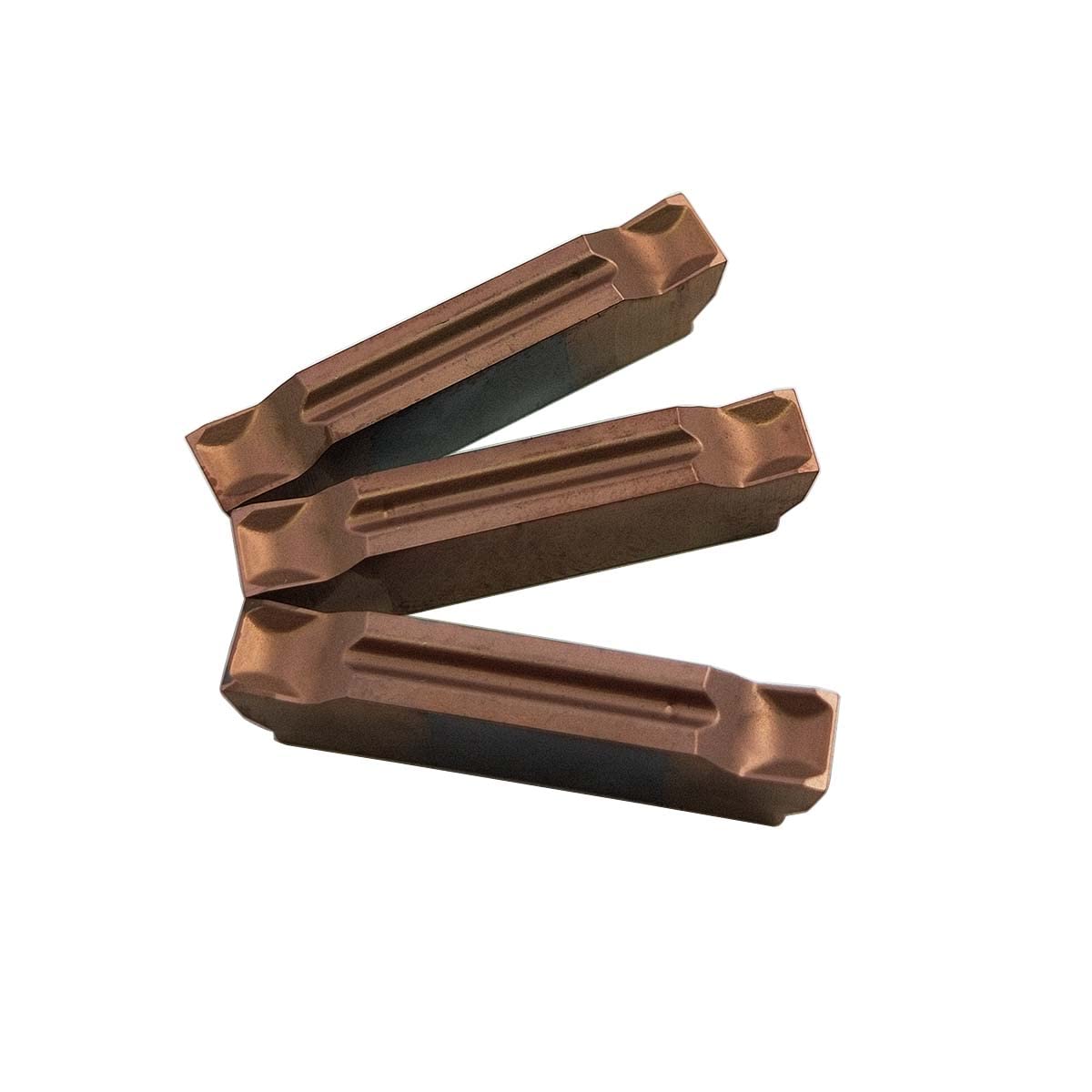 LAHDYFHOE GBJ 10Pcs MGMN350-CG ZM25 Carbide Grooving Inserts Fine Grinding inserts Tin Coated Carbide Turning Inserts for steel and stainless iron for MGEHR/MGIVR Lathe Grooving Cut-Off Inserts