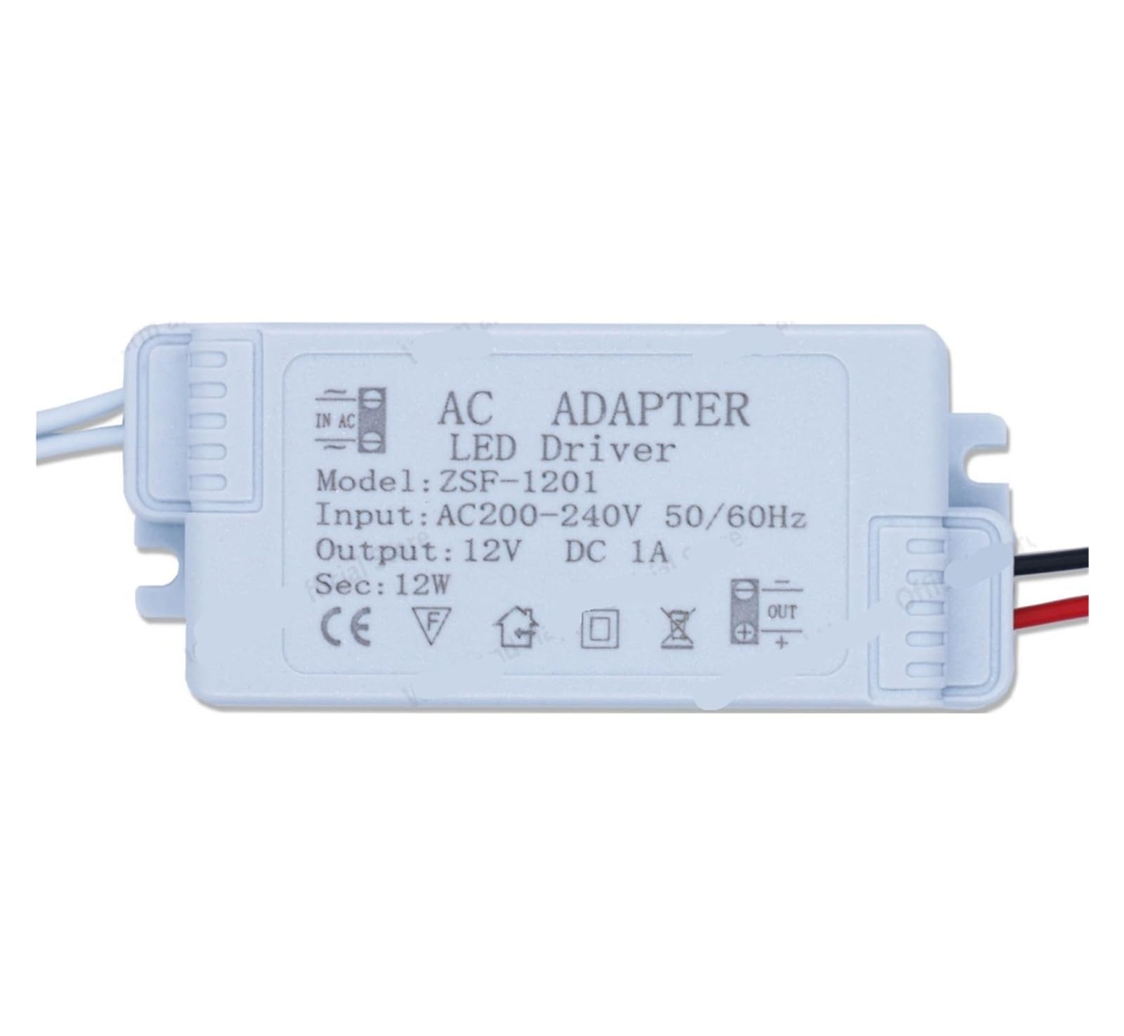 PWANUIGTE 12W 24W 36W LED Driver Power Supply Suitable for AC220 12V 1A 2A 3A Control Lighting Transformer(12W DC12V 1A)