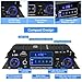 Stereo Audio Amplifier for Home Speakers S-288 Bluetooth 5.0 HiFi Mini Audio Component Amplifiers Receiver 4.0CH RMS 40Wx4 Max. 600W Integrated Power Amp W/USB,FM,Adapter