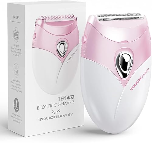TOUCHBeauty Afeitadora de pelo corporal para mujeres en viaje cuerpopiernabikini depilación mojadoseco afeitado rosa