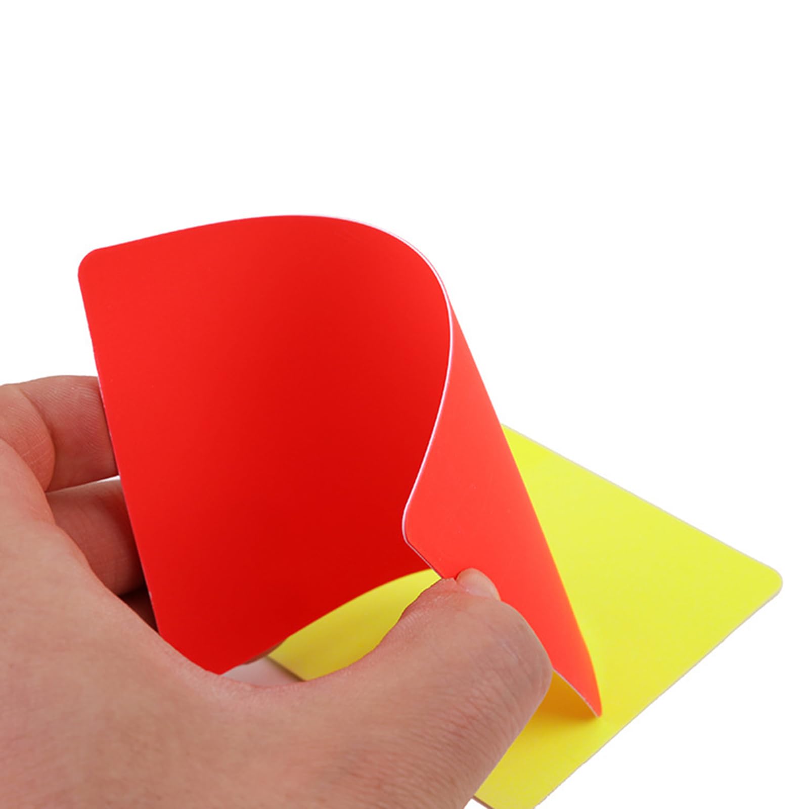 Tarjeta de árbitro de fútbol de PVC tarjetas amarillas penalización deportivo