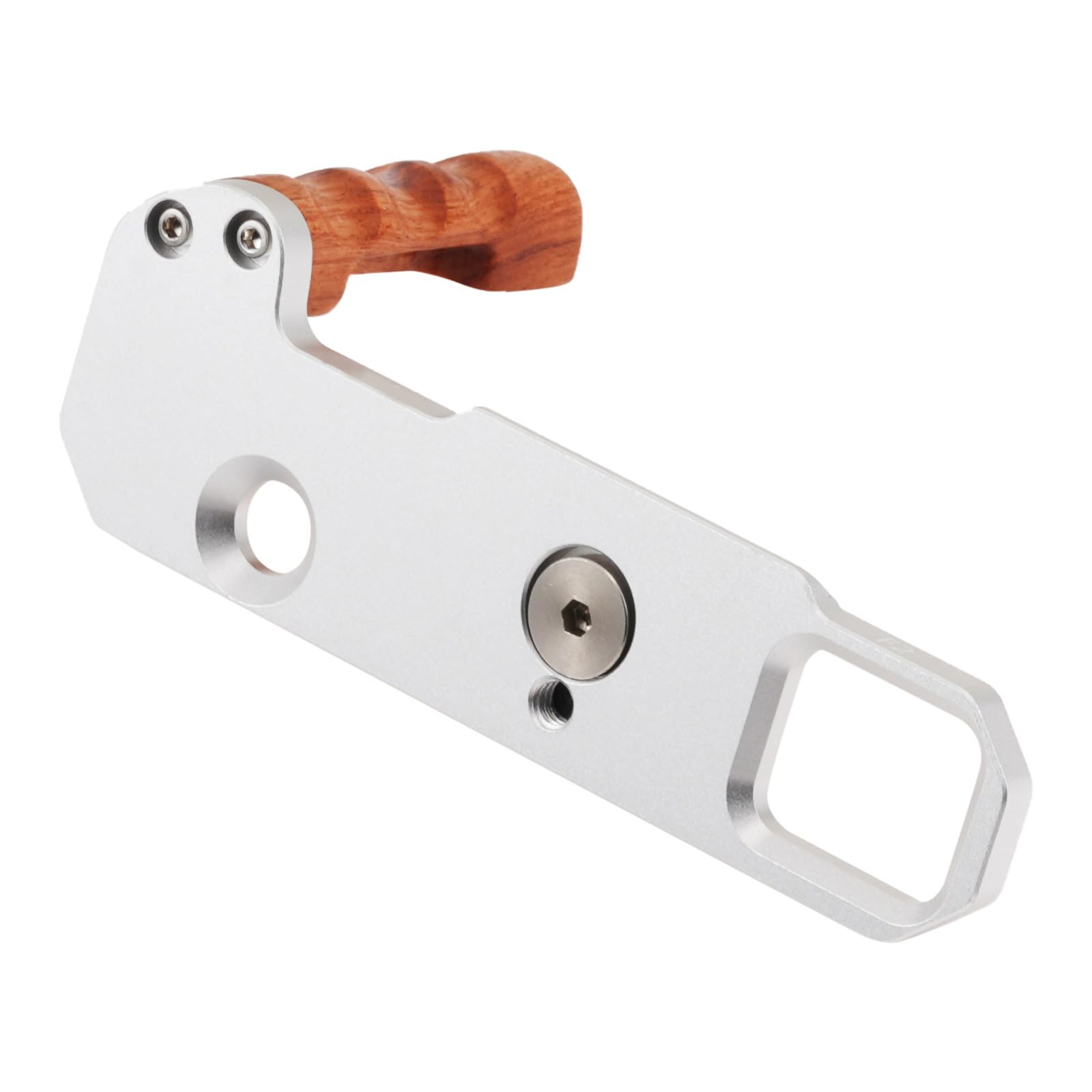 Impugnatura in legno per fotocamera, staffa a L a sgancio rapido con design antiscivolo per fotografia DSLR e impugnatura per fotocamera di stabilità