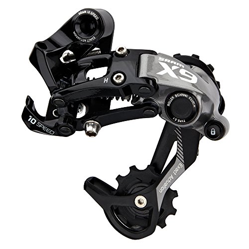 SRAM X.9 Type 2.1 10 Speed Rear Derailleur, Medium Cage, Grey