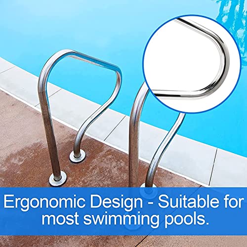 Barandilla para piscina de acero inoxidable 2 unidades miniatura 2