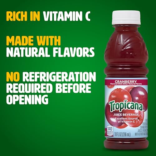 Image of Tropicana Cranberry Cocktail Juice, 10 Ounce (Pack of 24)