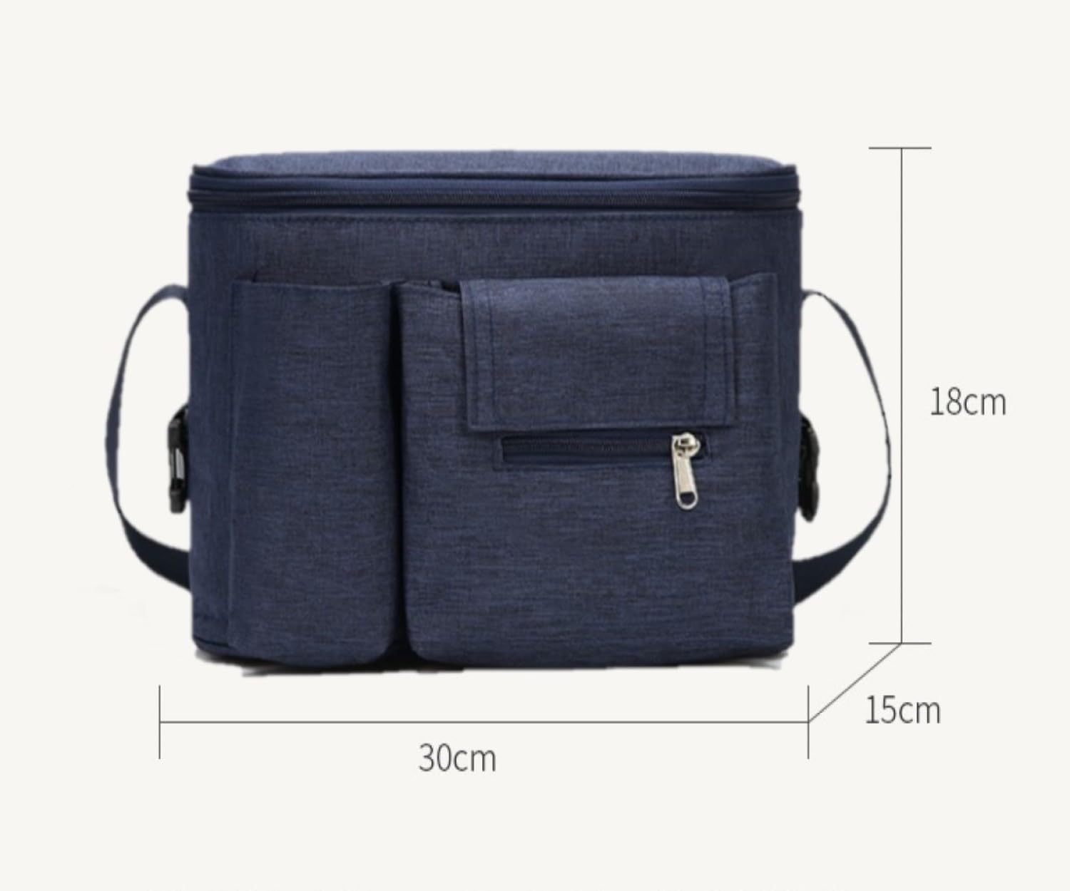 Impermeabile Borsa per Passeggino Universale,Borsa Passeggino Borsa Organizer,Borsa Portaoggetti Neonato Per,Passeggino Porta Oggetti Passeggino Neonati,Borsa Carrozzina (blu)