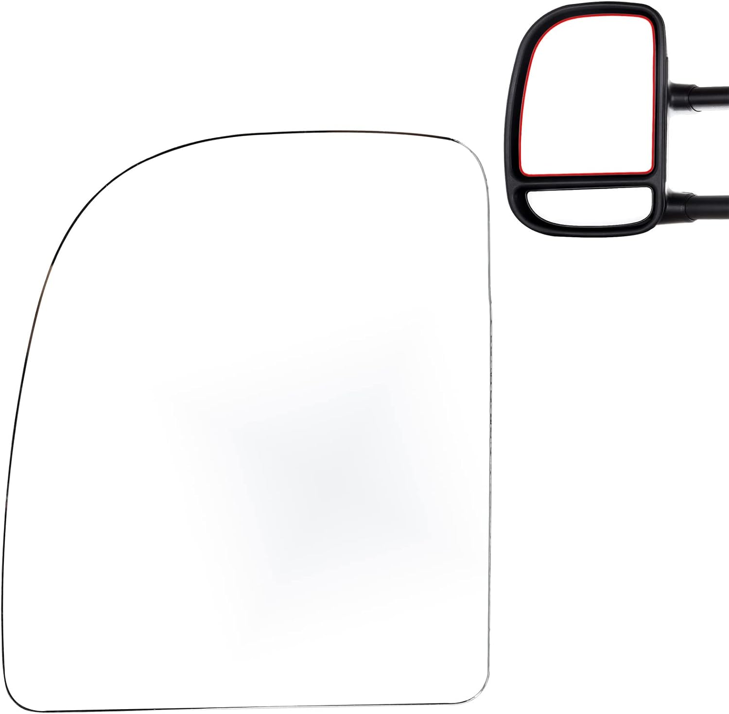 INEEDUP Tow Mirror Lens Towing Mirror Glass Replacement