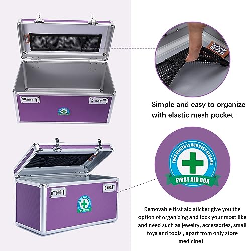 Organiseur de médicaments boîte verrouillable pour objets de valeur - 6