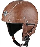 ★Ideale Mode: Der Motorrad-Halbhelm für Herren und Damen ist ein idealer Motorradhelm für diejenigen, die einen bequemeren, stilvolleren und kompakteren, leichteren, anpassbaren und voll funktionsfähigen Helm wünschen.