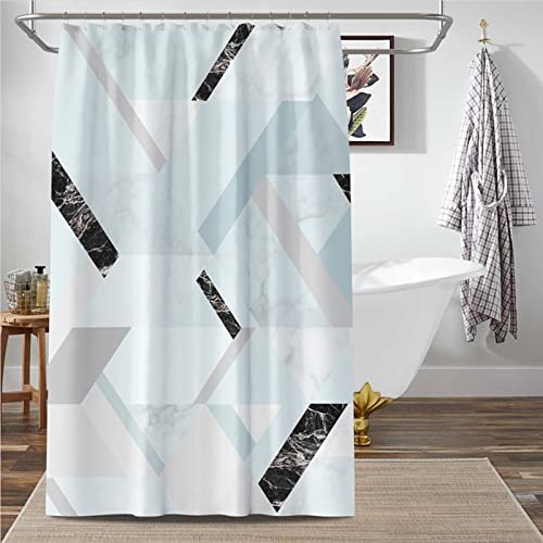 Rideau de douche en marbre 150x200 cm polyester anti-moisissure