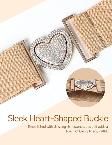 Harrison Howard Elastic Horse Riding Belt with Flat Buckle Stretchable for Horseback Riding Elastic Belt for Women4