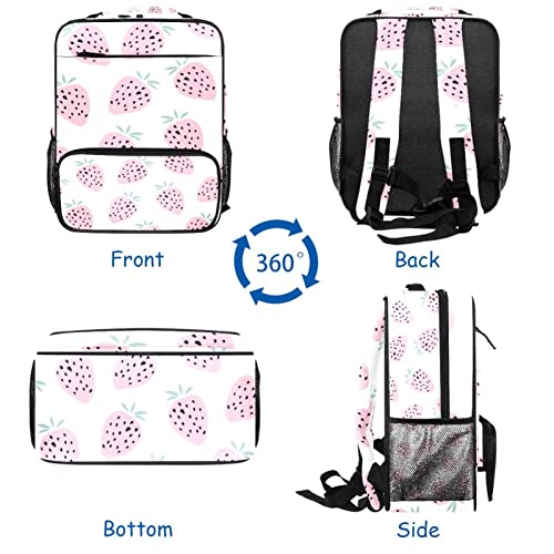 Sac à dos de voyage rose multicolore grand format taille unique