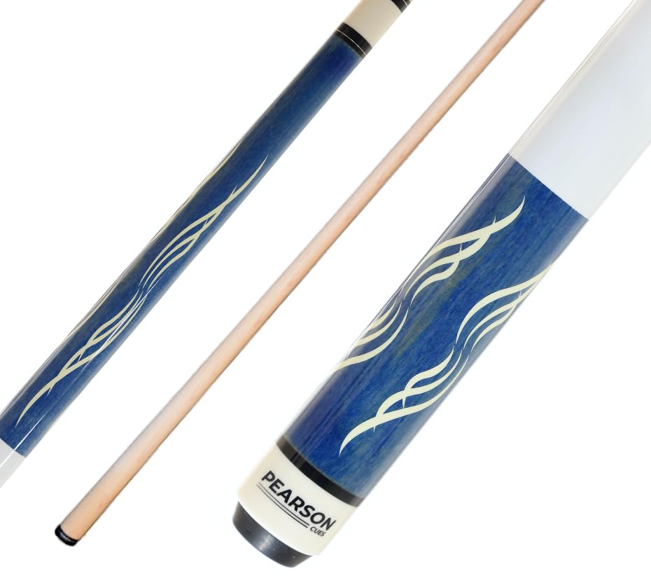 Taco de billar Pearson P-58 dos piezas 18 oz Azul miniatura 1