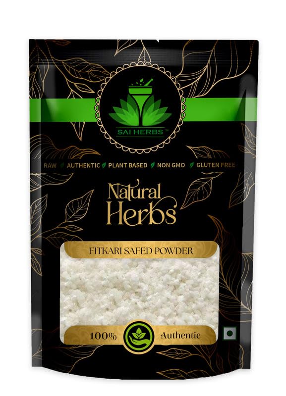 SAI HERBS Fitkari Safed Extract Powder - White Alum Stone Extract Powder - Fitkari Stone Extract Powder - Skin Care - After Shave - Pure & Natural (100 Grams) (B0C1XXF1R6) Amazon Price History, Amazon Price Tracker