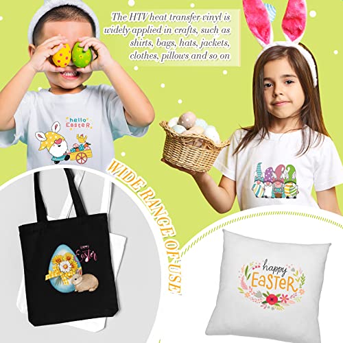 Crtiin CRTIIN-0987 54 Sheets Easter Iron On Patches Heat Transfer Stickers Vinyl Htv Easter Iron thumb #4