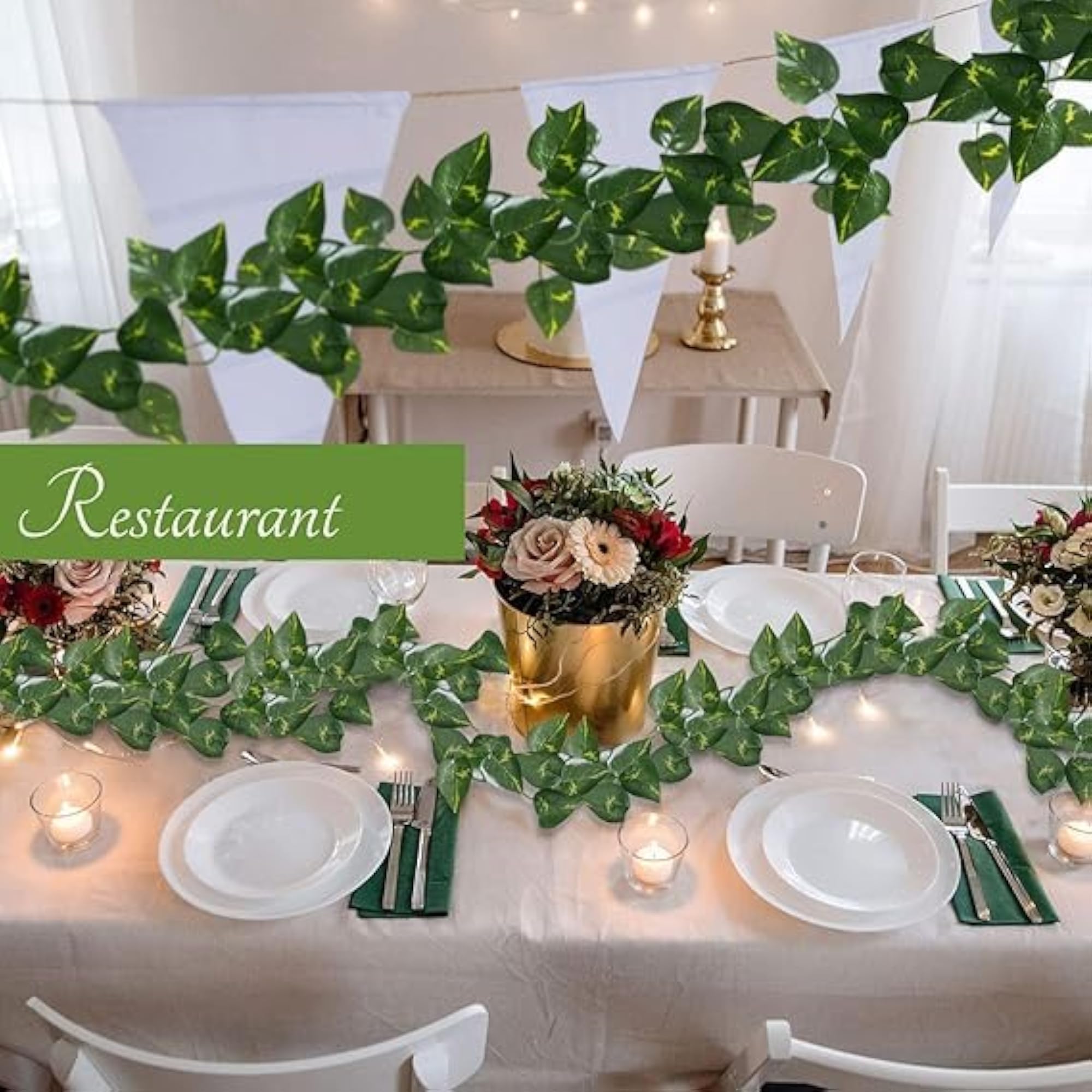 Artificial Ivy Leaves Garland, Home Decor