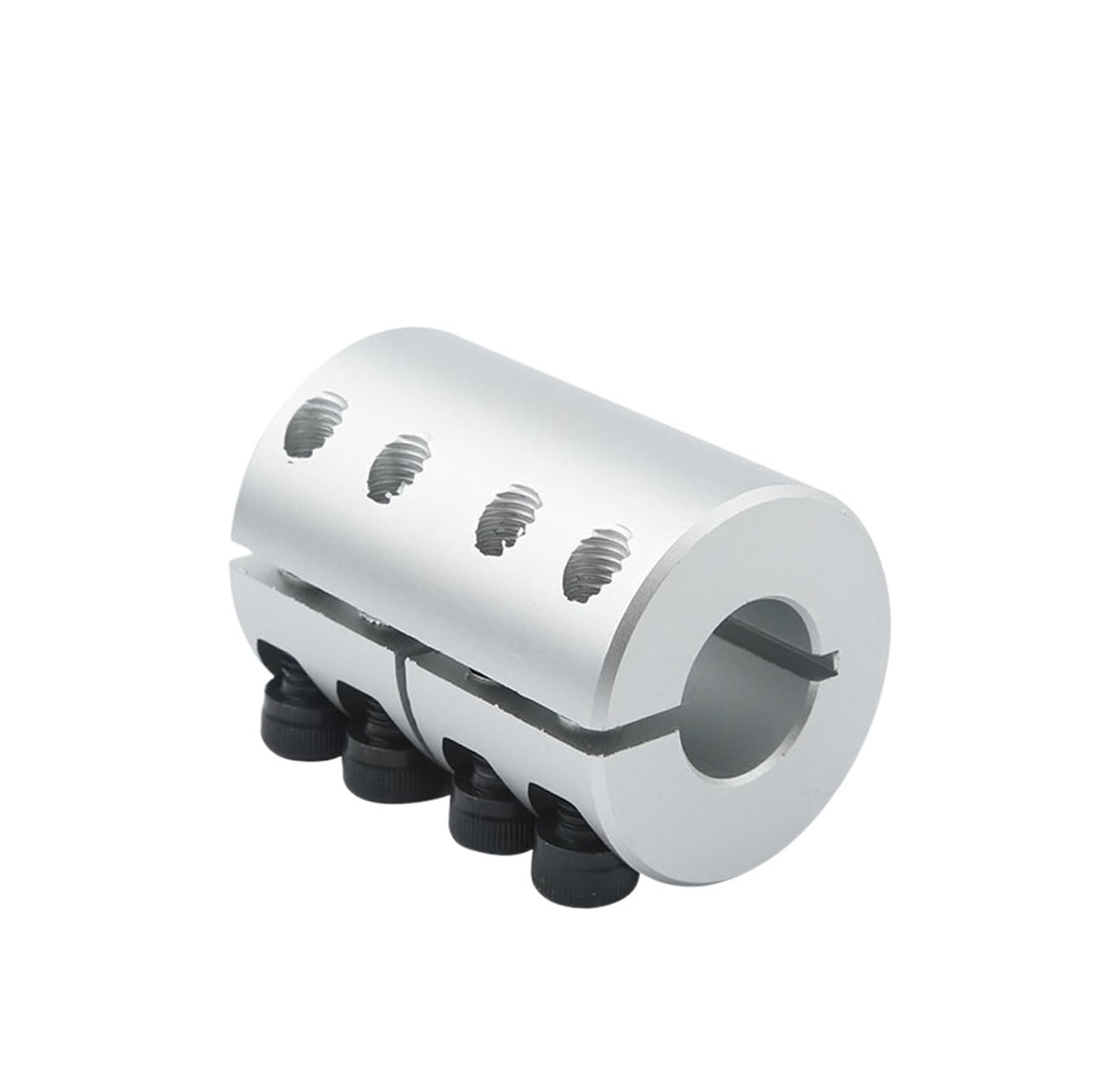 Rigid coupling,Stainless steel rigid coupling 1pcs Engraving Machine Coupling Rigid Aluminum Alloy Motor Ball Screw Coupling(D25L40 (6.35-8))